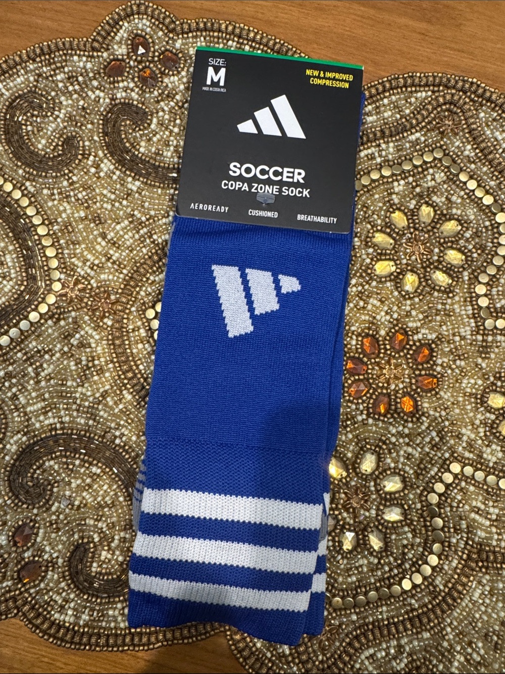 adidas Soccer Copa Zone Athletic Socks, NWT, unisex adult+youth size M